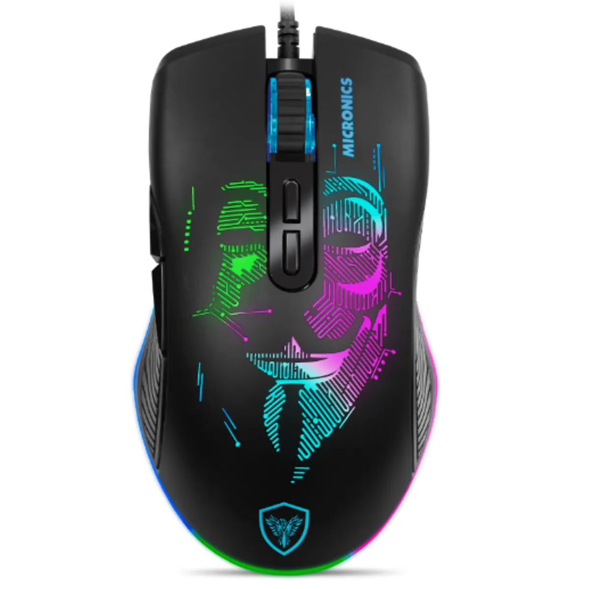 Mouse Gamer ANONIMUS MIC GM859 USB RGB 7B 12800 DPI MICRONICS