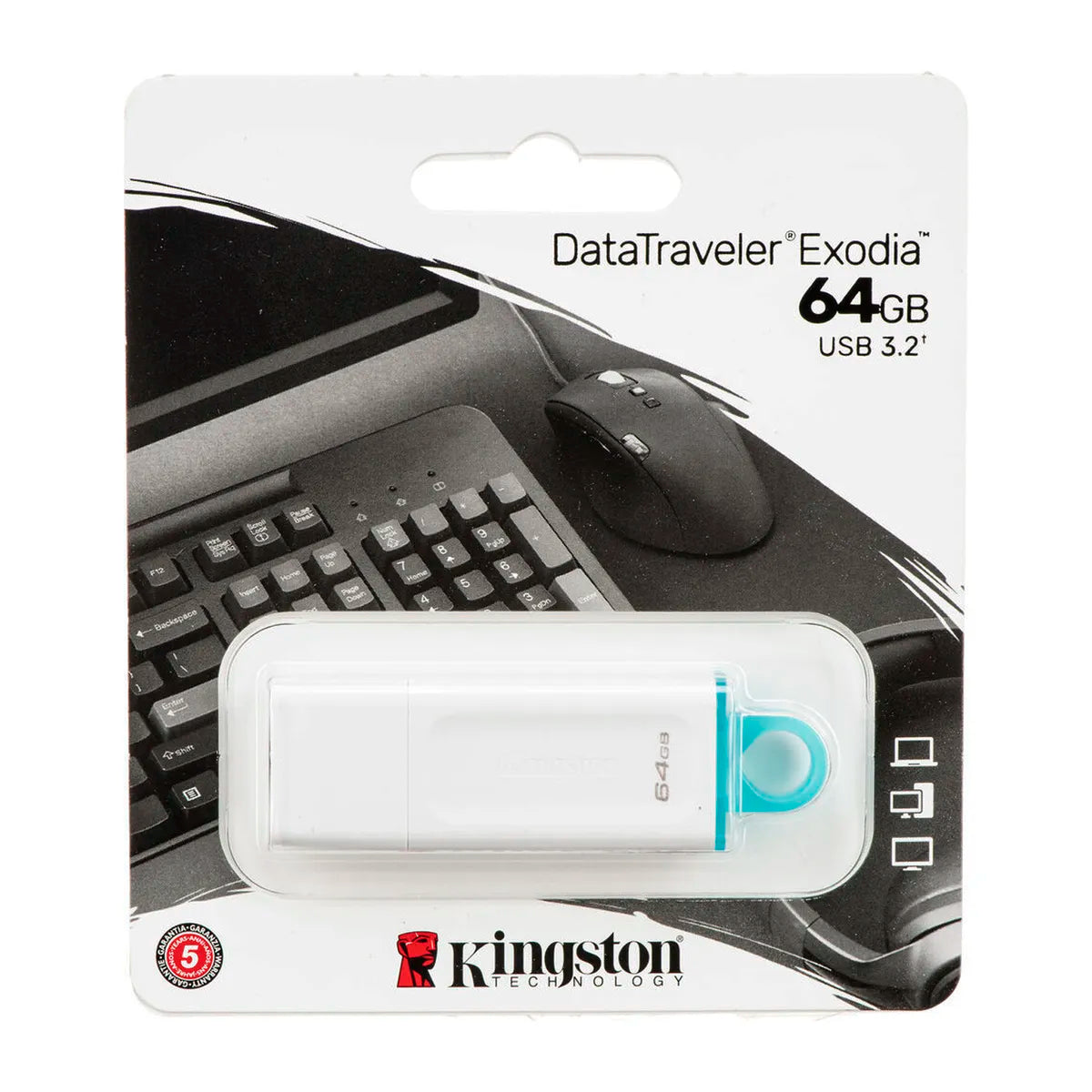  USB KT DT EXODIA 64GB 3.2 BLAN