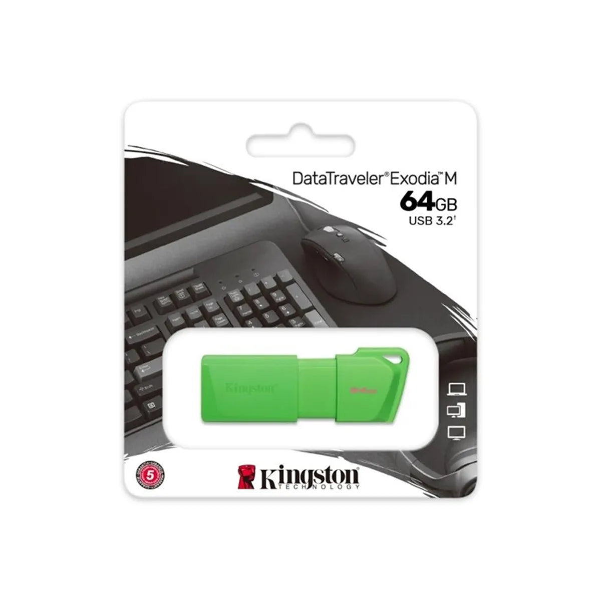 KINGSTON  USB DTXM 64GB NEON GREEN